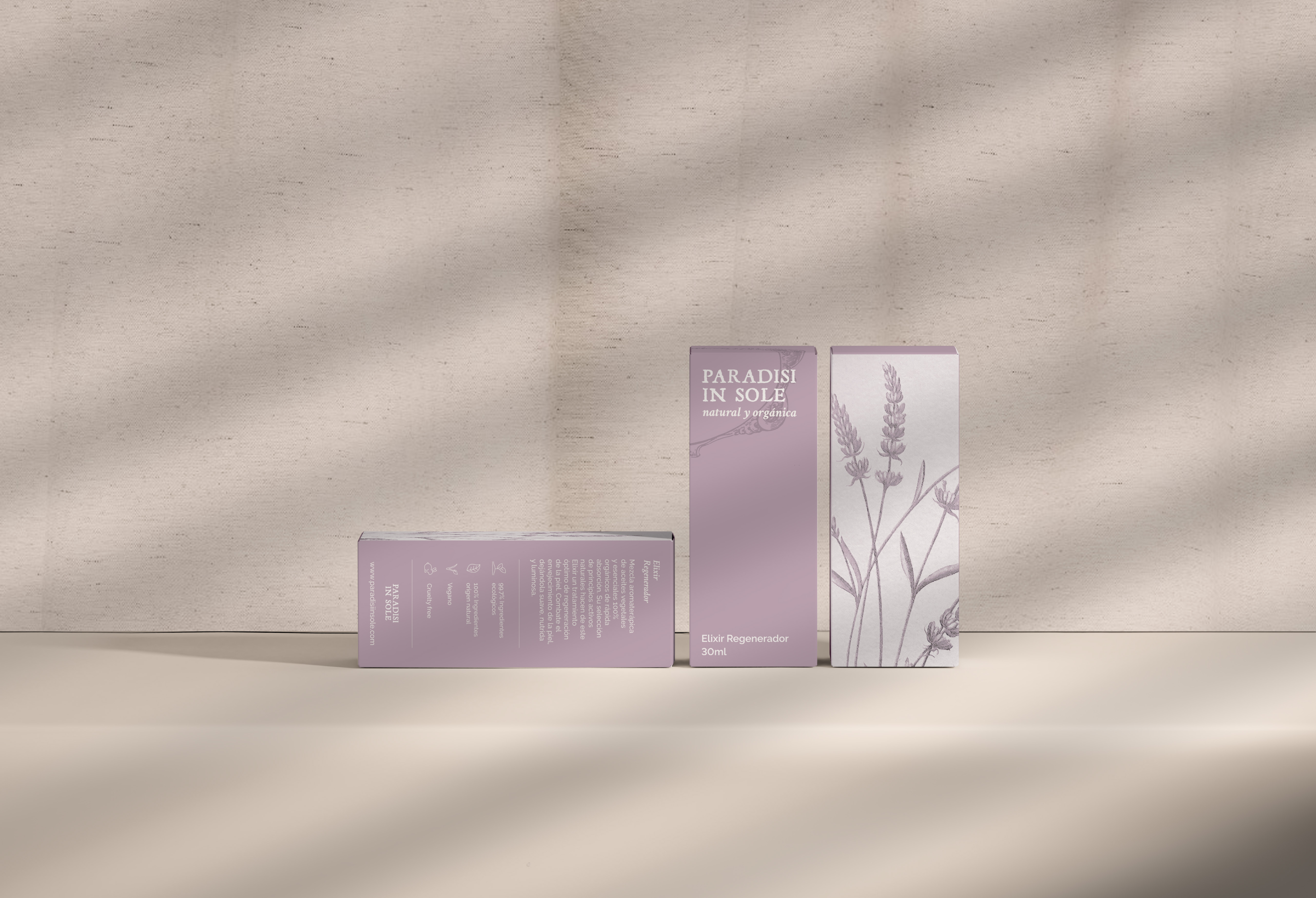 packaging design for a cosmetic brand