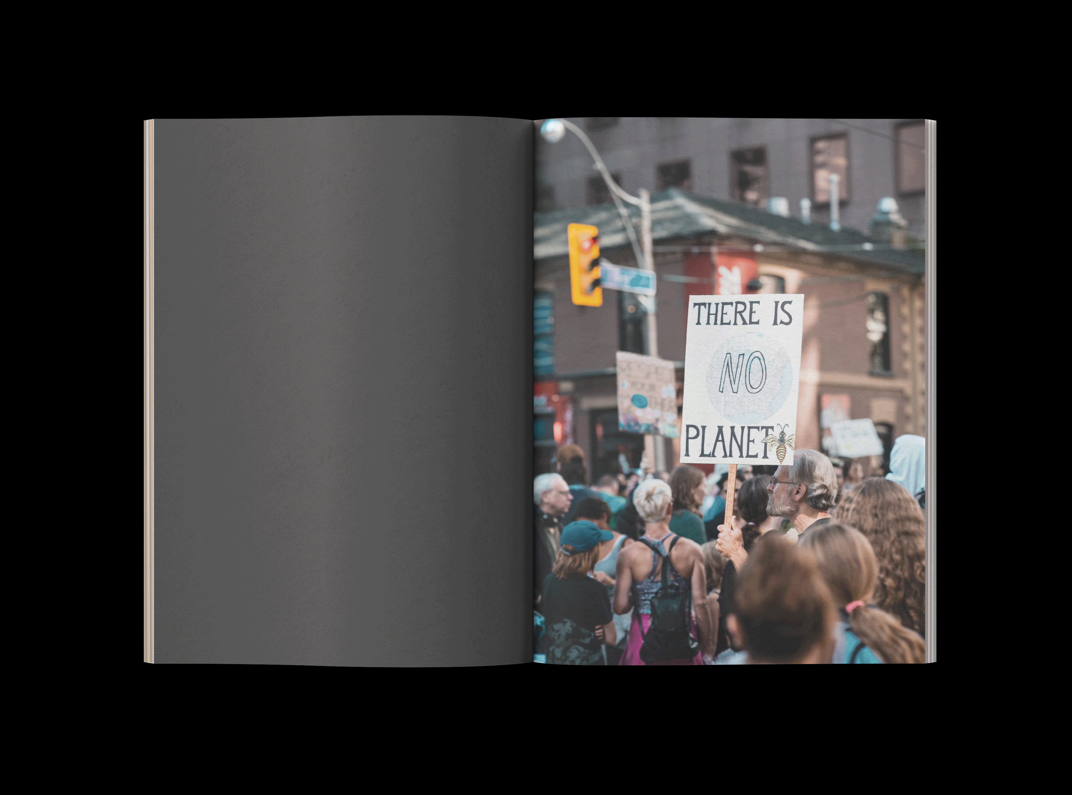 editorial design about climate change