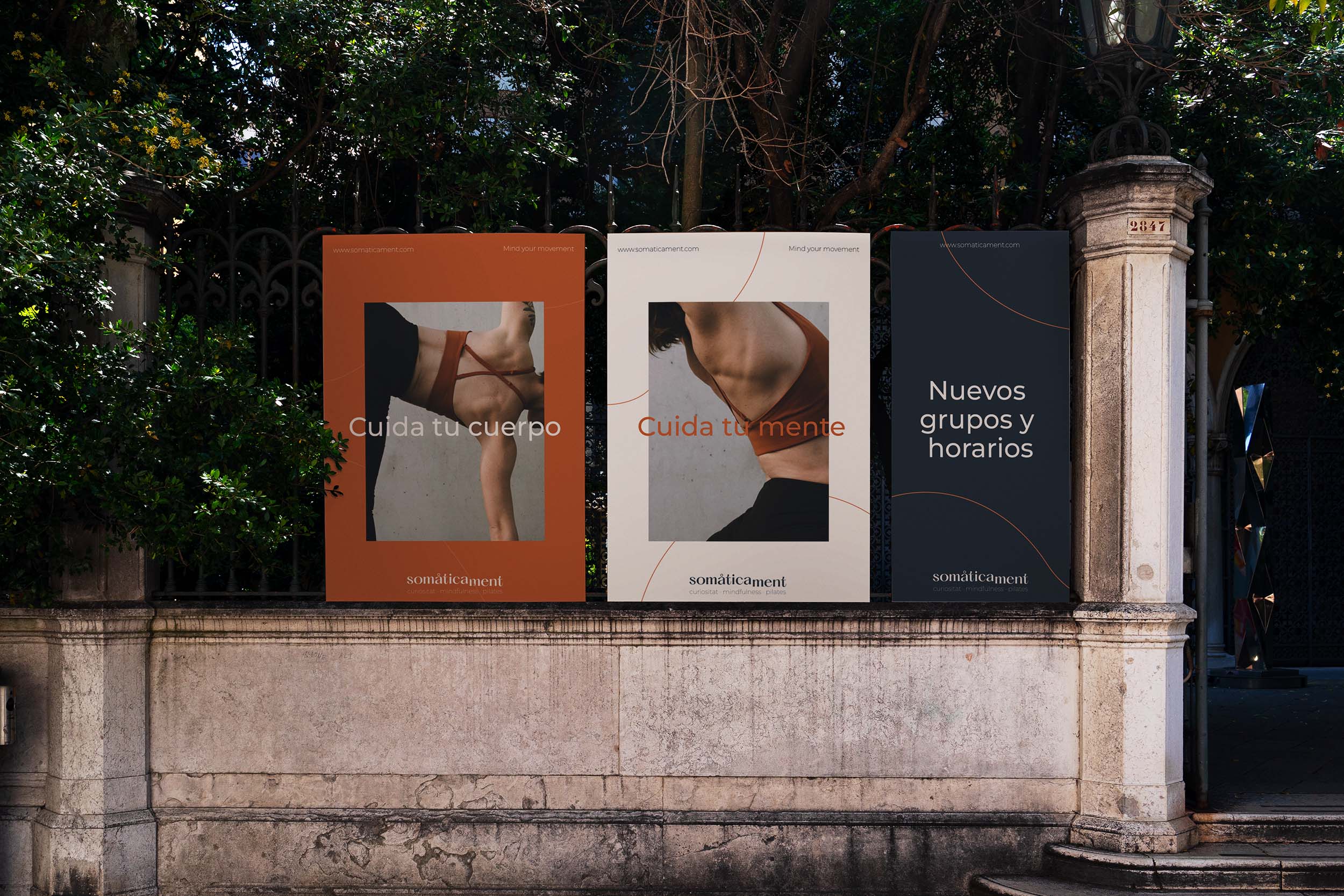 visual identity for pilates studio